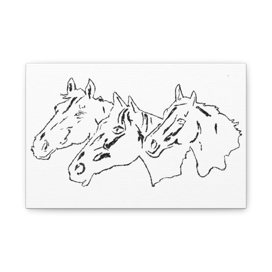 Canvas Wall Art - Wild Horses Design